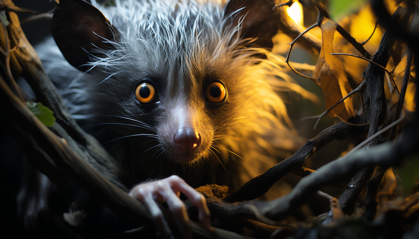 Secretos nocturnos del aye-aye, el lemur hechicero